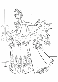 Desenhos da Elsa para Colorir – Página de colorir 5