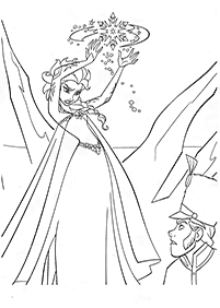 Desenhos da Elsa para Colorir – Página de colorir 8