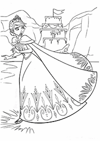 Desenhos da Elsa para Colorir – Página de colorir 9
