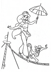 Desenhos para colorir da Jasmine – Página de colorir 1