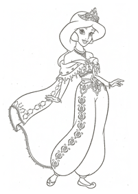 Desenhos para colorir da Jasmine – Página de colorir 12