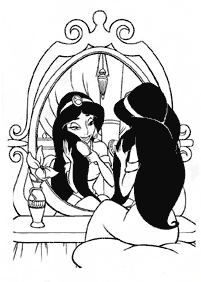 Desenhos para colorir da Jasmine – Página de colorir 13