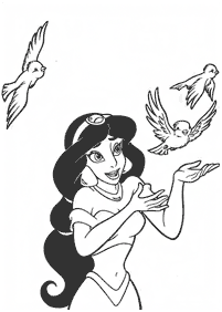 Desenhos para colorir da Jasmine – Página de colorir 14