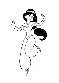 Desenhos para colorir da Jasmine – Página de colorir 16