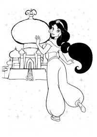 Desenhos para colorir da Jasmine – Página de colorir 20