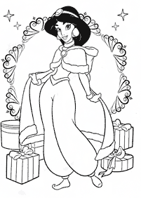 Desenhos para colorir da Jasmine – Página de colorir 23