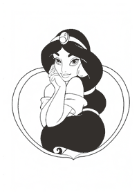 Desenhos para colorir da Jasmine – Página de colorir 28