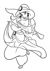 Desenhos para colorir da Jasmine – Página de colorir 31