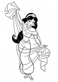 Desenhos para colorir da Jasmine – Página de colorir 36