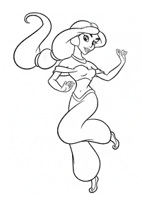 Desenhos para colorir da Jasmine – Página de colorir 43
