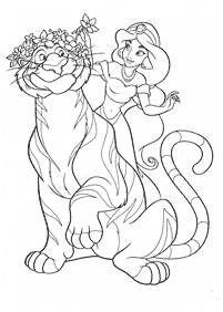 Desenhos para colorir da Jasmine – Página de colorir 44