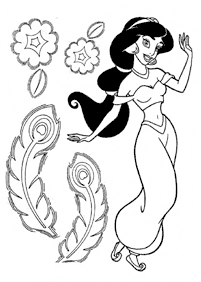 Desenhos para colorir da Jasmine – Página de colorir 47
