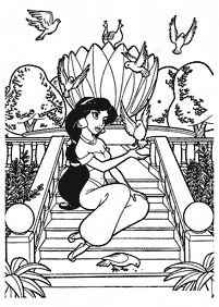 Desenhos para colorir da Jasmine – Página de colorir 5