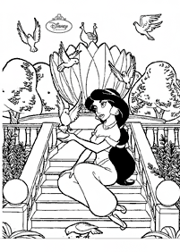 Desenhos para colorir da Jasmine – Página de colorir 7