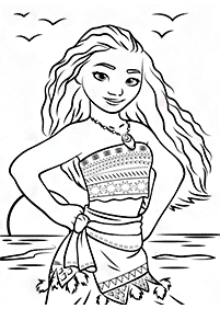 Desenhos da Moana para colorir – Página de colorir 2