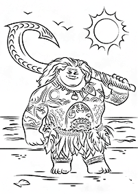 Desenhos da Moana para colorir – Página de colorir 3