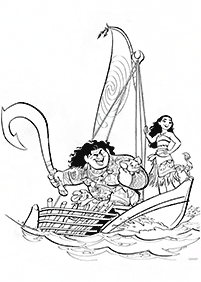 Desenhos da Moana para colorir – Página de colorir 4