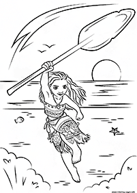 Desenhos da Moana para colorir – Página de colorir 8