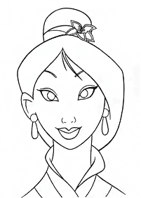 Desenhos da Mulan para colorir – Página de colorir 12