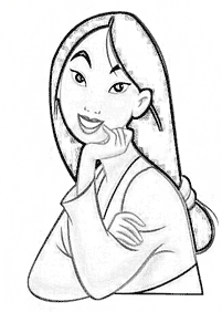 Desenhos da Mulan para colorir – Página de colorir 20