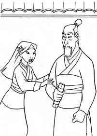 Desenhos da Mulan para colorir – Página de colorir 31