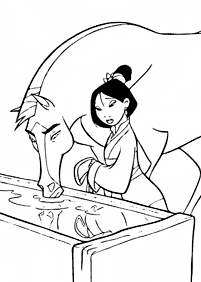 Desenhos da Mulan para colorir – Página de colorir 33