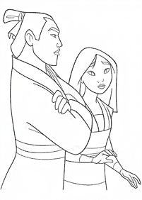 Desenhos da Mulan para colorir – Página de colorir 35