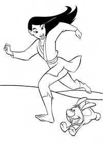 Desenhos da Mulan para colorir – Página de colorir 36