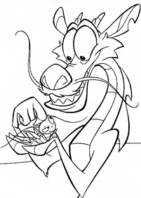 Desenhos da Mulan para colorir – Página de colorir 46