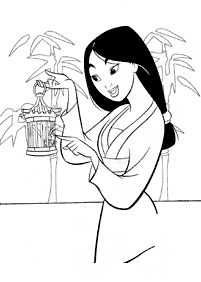 Desenhos da Mulan para colorir – Página de colorir 5