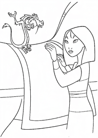 Desenhos da Mulan para colorir – Página de colorir 7