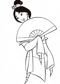 Desenhos da Mulan para colorir – Página de colorir 8