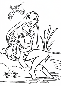 Desenhos da Pocahontas para colorir - Página de colorir 11