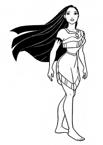 Desenhos da Pocahontas para colorir - Página de colorir 13