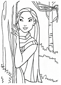 Desenhos da Pocahontas para colorir - Página de colorir 19
