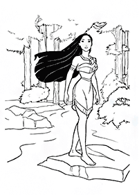 Desenhos da Pocahontas para colorir - Página de colorir 21