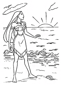 Desenhos da Pocahontas para colorir - Página de colorir 22