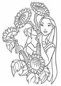 Desenhos da Pocahontas para colorir - Página de colorir 23