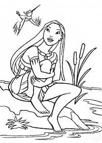 Desenhos da Pocahontas para colorir - Página de colorir 25
