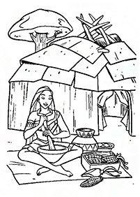 Desenhos da Pocahontas para colorir - Página de colorir 27