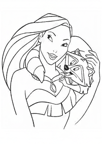 Desenhos da Pocahontas para colorir - Página de colorir 3