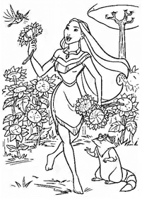 Desenhos da Pocahontas para colorir - Página de colorir 35