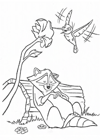Desenhos da Pocahontas para colorir - Página de colorir 46