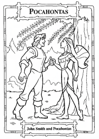 Desenhos da Pocahontas para colorir - Página de colorir 48