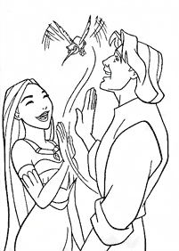 Desenhos da Pocahontas para colorir - Página de colorir 49