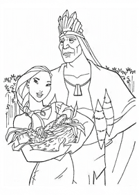Desenhos da Pocahontas para colorir - Página de colorir 51