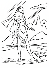 Desenhos da Pocahontas para colorir - Página de colorir 56