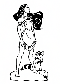 Desenhos da Pocahontas para colorir - Página de colorir 59
