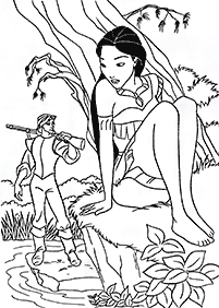 Desenhos da Pocahontas para colorir - Página de colorir 6