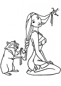 Desenhos da Pocahontas para colorir - Página de colorir 63